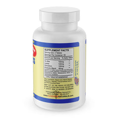Natural ingredients layout featuring probiotics, ox bile, and digestive enzymes