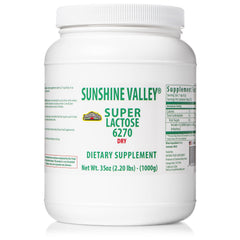 Sunshine Valley Super Lactose Dry Powder 35 oz free-flow pour package