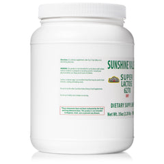 35 oz bottle of Sunshine Valley lactose powder