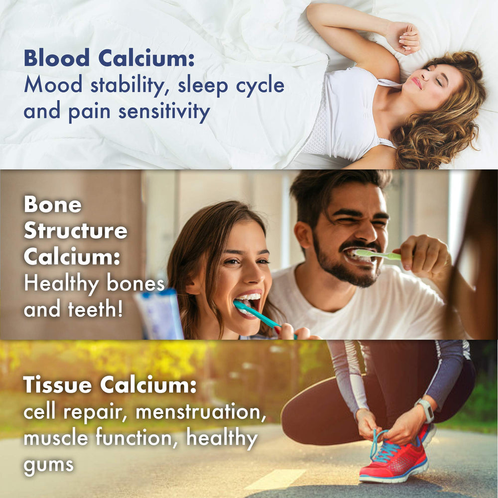 Nutrition facts label for Sunshine Vitamins CalMag-C