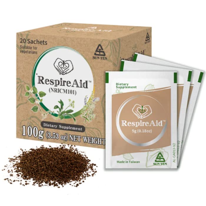 Front of SUNTEN RespireAid box packaging