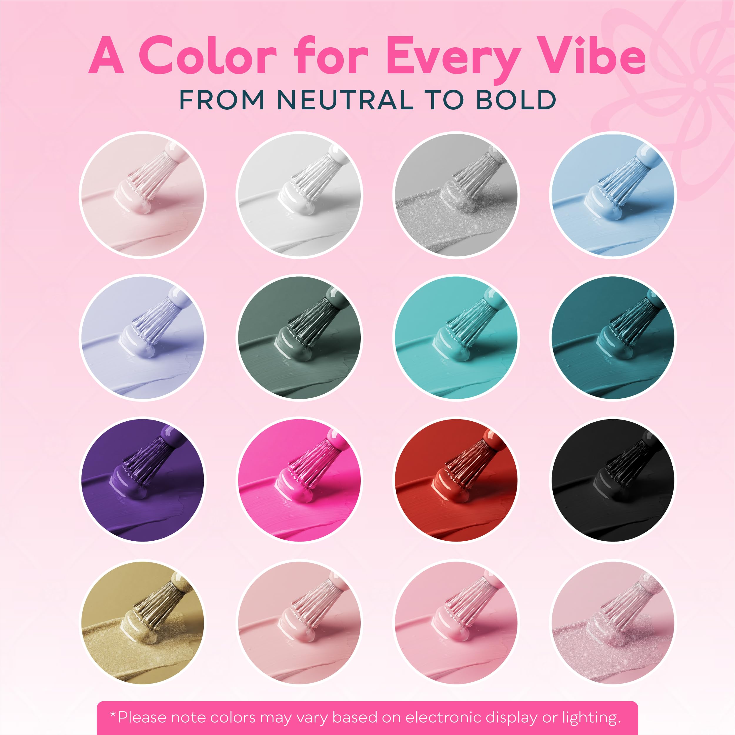 SUNUV base and top coats bottle set for durable, long-lasting nails.