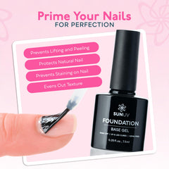 SUNUV nude gel polish bottle ideal for subtle daily wear.