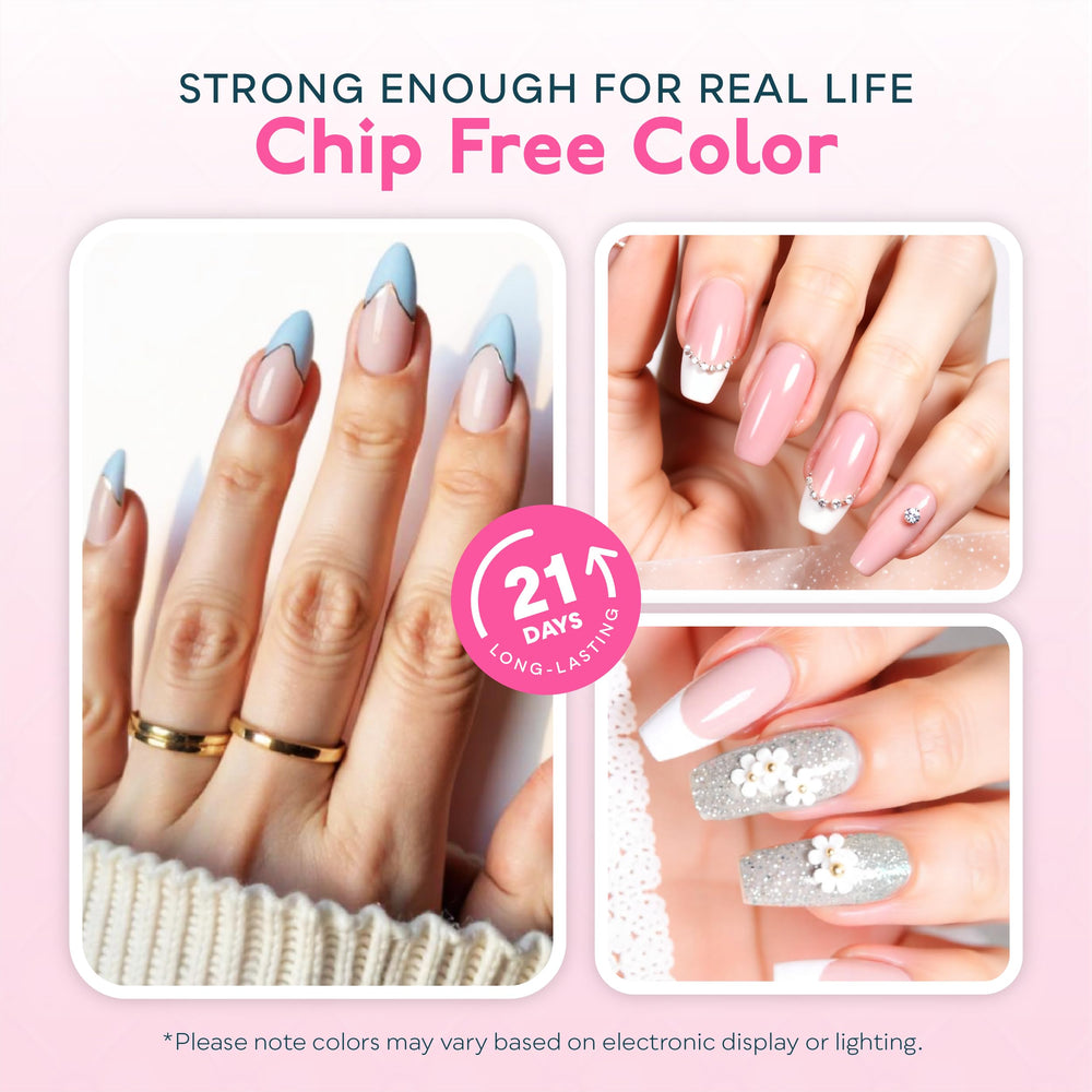 SUNUV pink gel polish bottle for soft, feminine nails.
