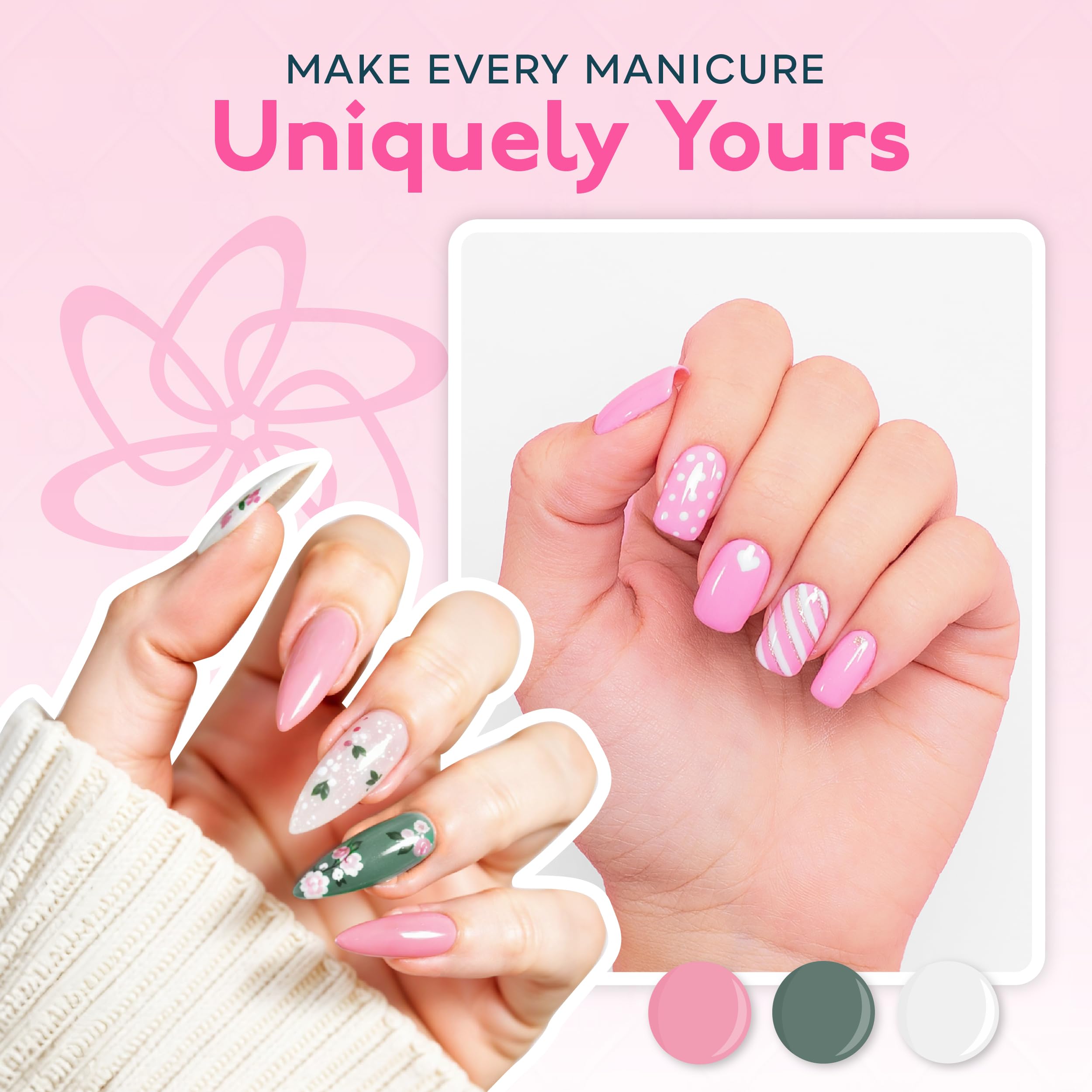 SUNUV silver glitter gel polish bottle adds festive shine to nails.