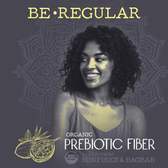 Digestive health concept with gut-friendly fiber illustration