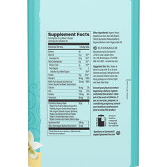 Sunwarrior Collagen Builder vanilla powder being poured for easy daily use.
