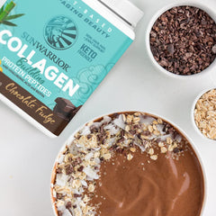 Non-GMO, dairy-free, gluten-free vegan protein powder nutrition panel
