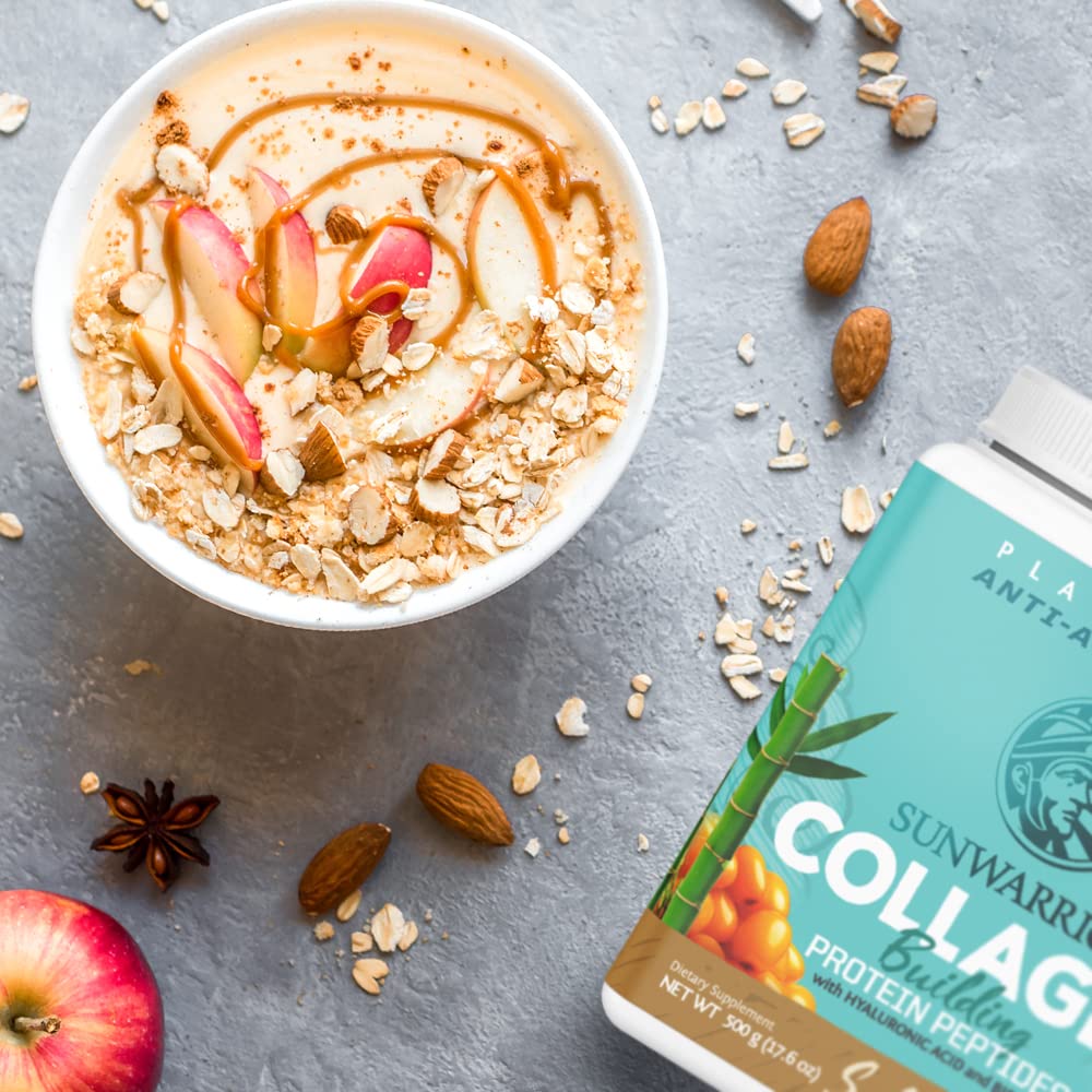 Sunwarrior Vegan Collagen Powder dairy-free icon signals allergen-free option