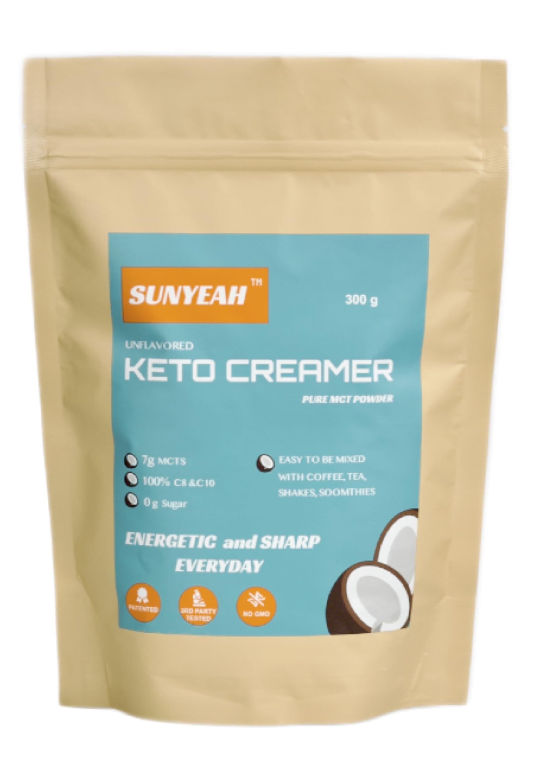 SUNYEAH MCT Powder 300g jar - unflavoured