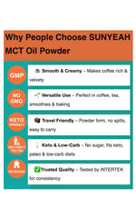 MCT powder dissolving in coffee for creaminess