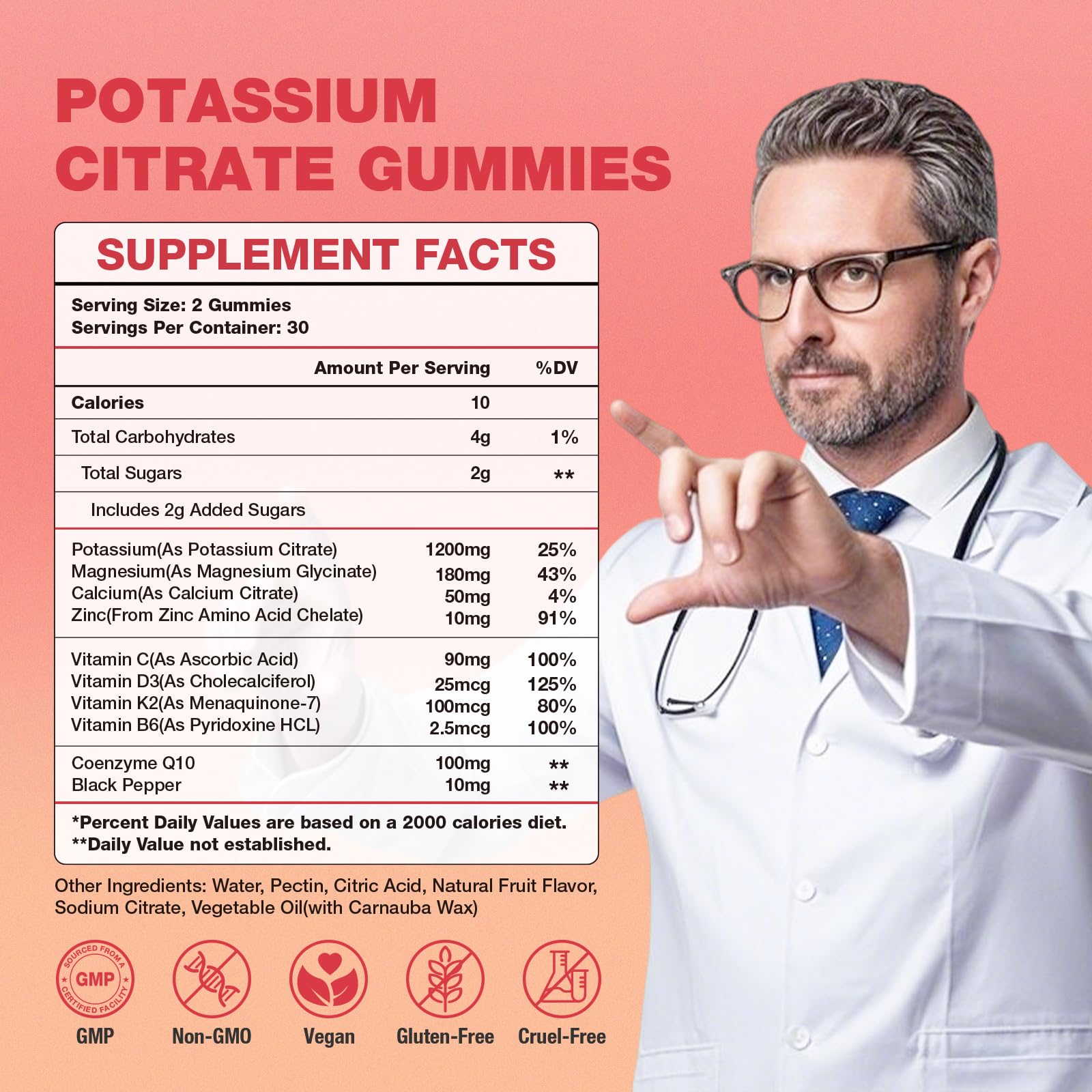 Box and bottle display of SUOOCH Potassium Citrate Gummies