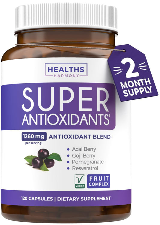 Healths Harmony Super Antioxidants bottle front label
