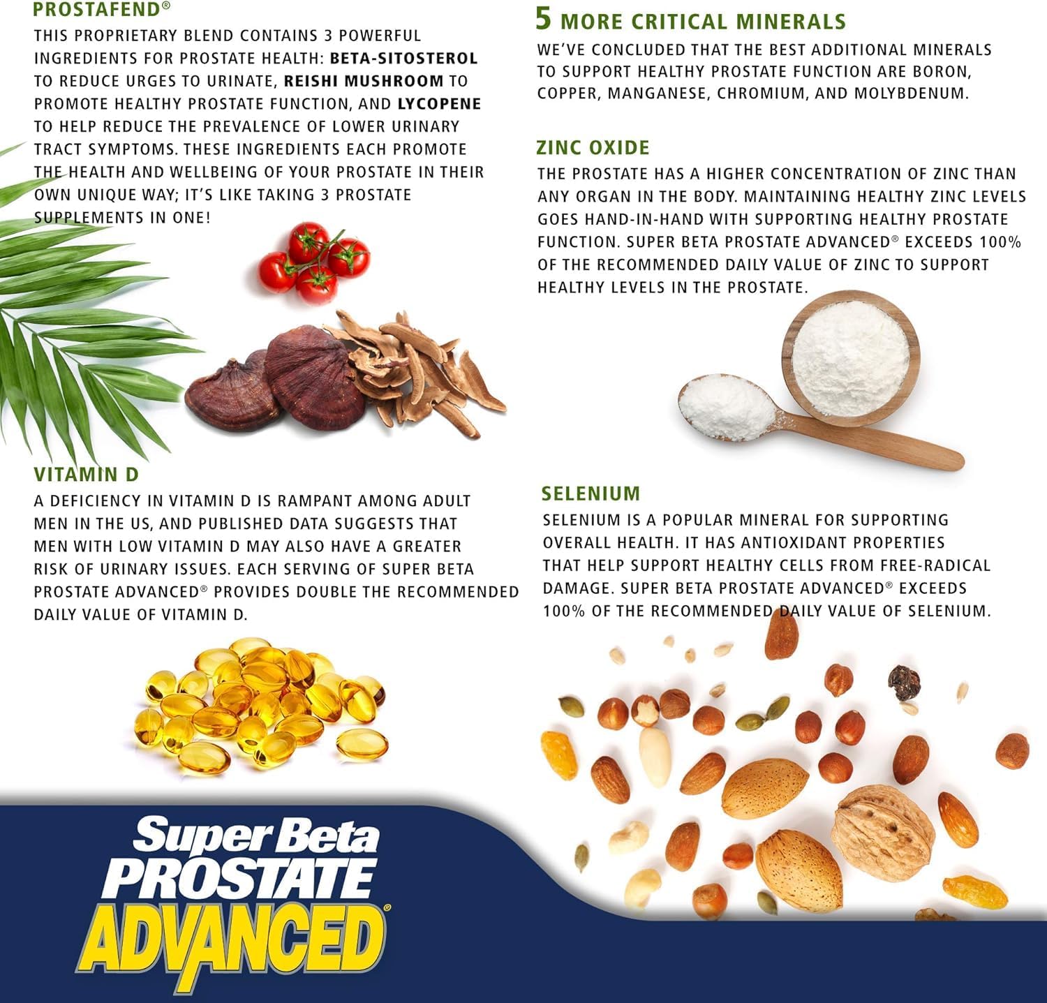 Packaging highlighting lycopene and reishi mushroom ingredients