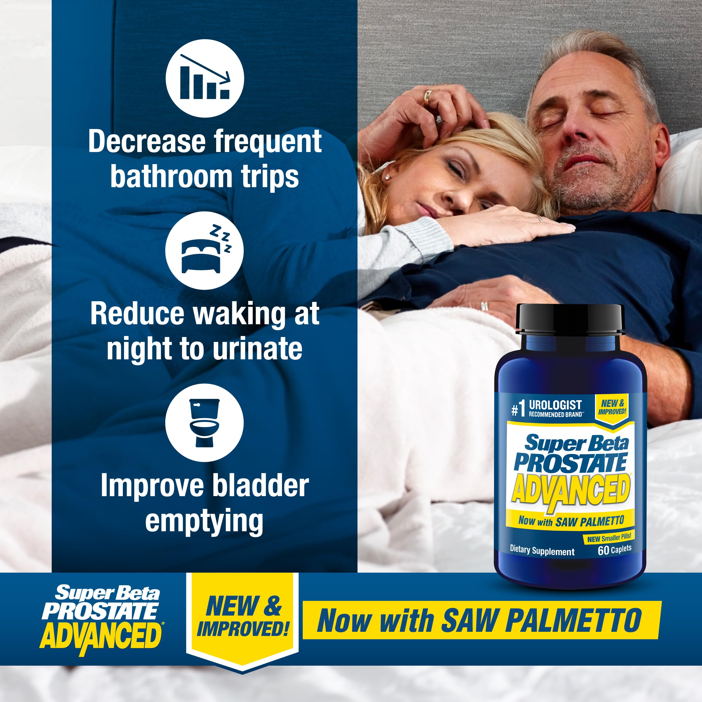 Close-up of the bottle label highlighting beta sitosterol and Saw Palmetto