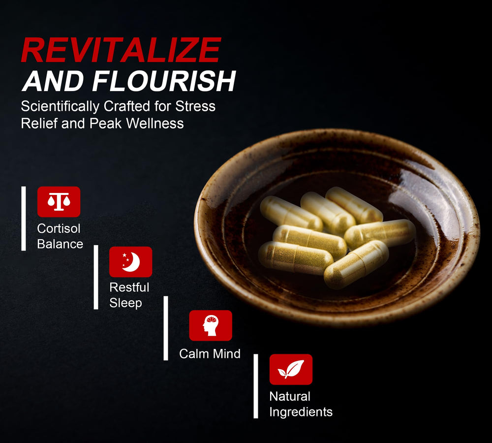 Herbal ingredients like Ginkgo Biloba and Lions Mane shown with capsules