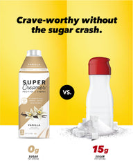 Ingredients close-up: whey protein, MCT oil, monk fruit extract