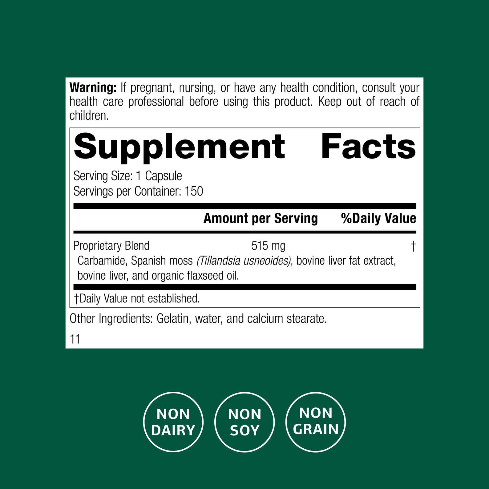 Close-up of Super-EFF ingredients highlighting Carbamide