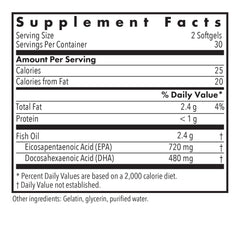 Allergy Research Group Super EPA bottle back label with supplement facts