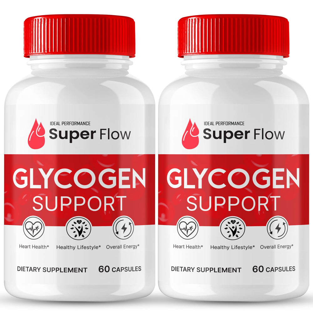 Bottle of Super Flow Glycogen Support supplement