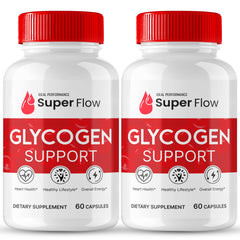 Bottle of Super Flow Glycogen Support supplement