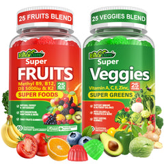 Bottle of Super Greens Gummies