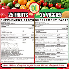 Gummies with spirulina ingredient illustration
