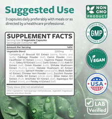 Alfalfa sprouts among the 20 ingredients