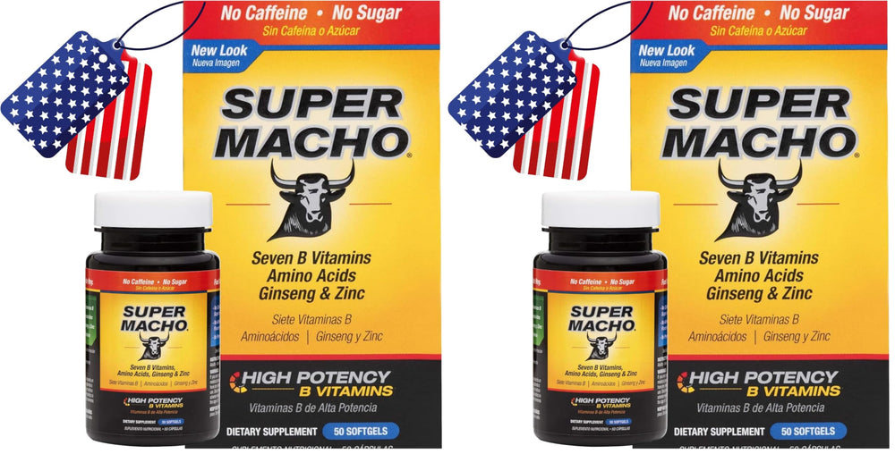 Front view of Super Macho bottle