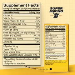 Ginseng and L-Tyrosine ingredients shown