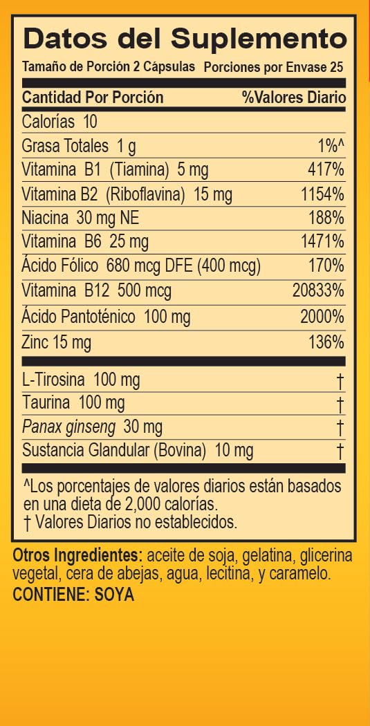 Graphic showing sugar-free and caffeine-free formula