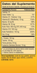 Graphic showing sugar-free and caffeine-free formula