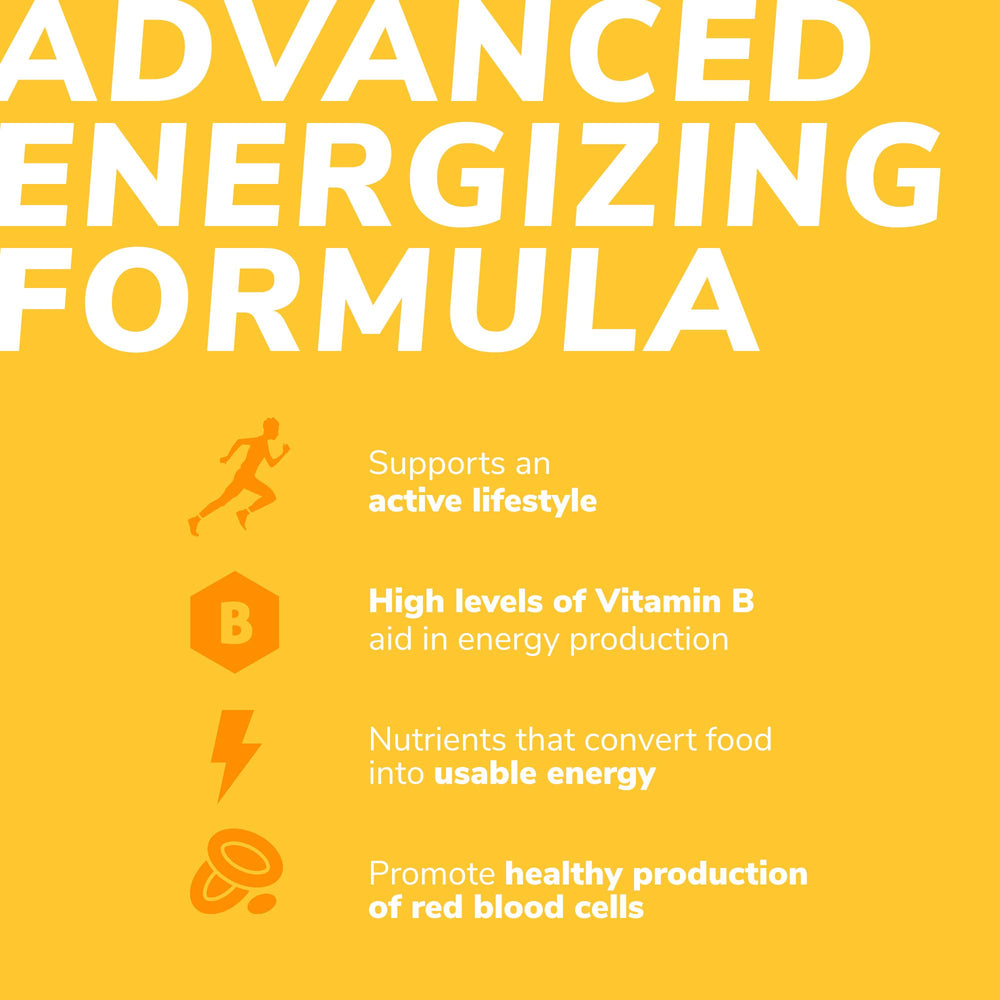 Illustration of zinc, B vitamins, amino acids, ginseng and L-Tyrosine