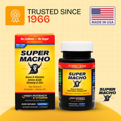 USA Made stamp on Super Macho bottle