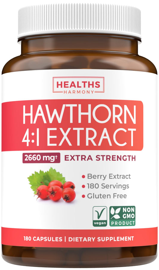 Hero image of Super Potent Hawthorn Berry Extract Capsules bottle
