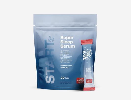 Front of Super Sleep Serum Tart Cherry Twist box
