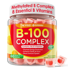 Front view of Super Vitamin B Complex Gummies bottle