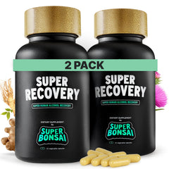 SuperBonsai Super Recovery bottle pour for easy post-celebration relief and energy