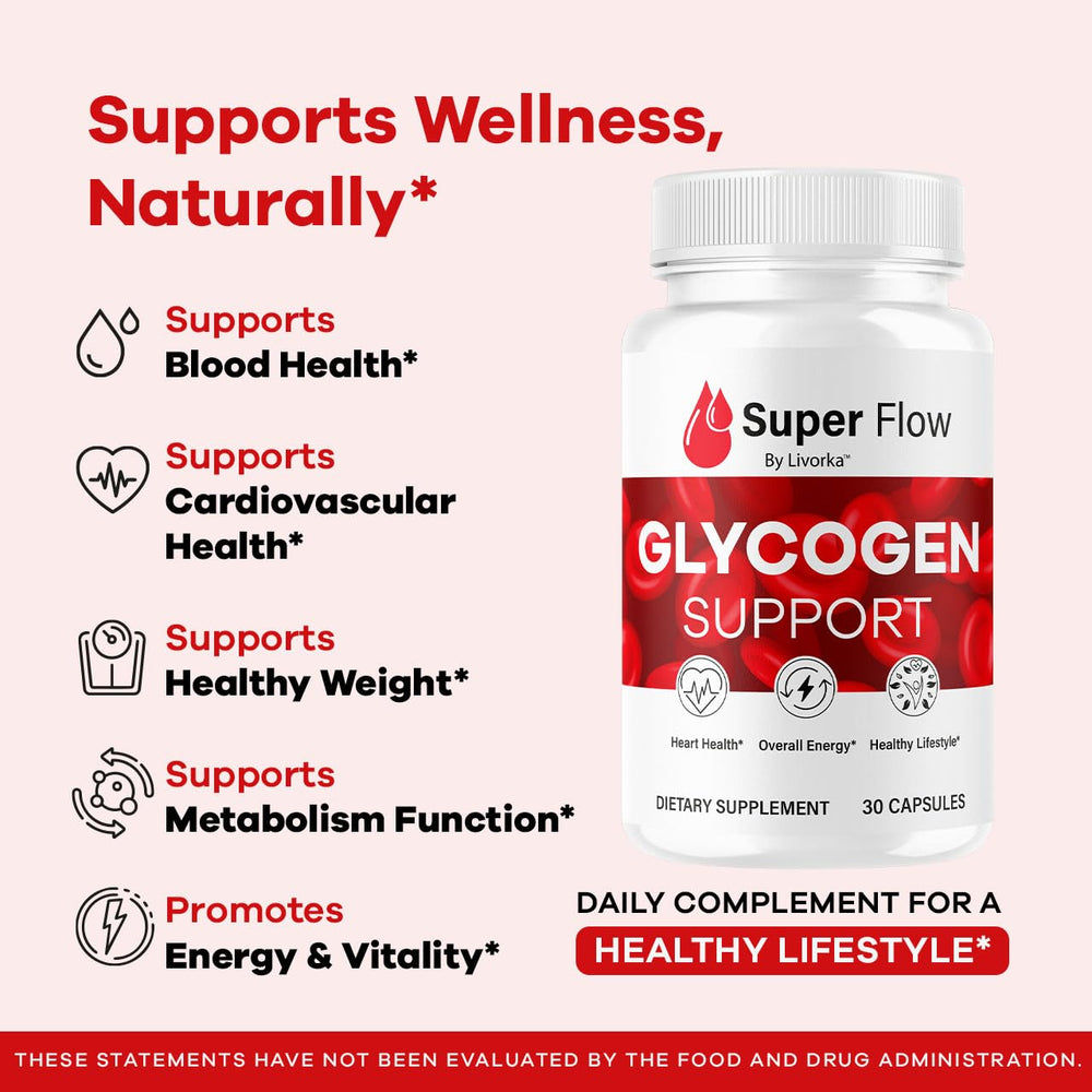 SuperFlow Glycogen product label and packaging