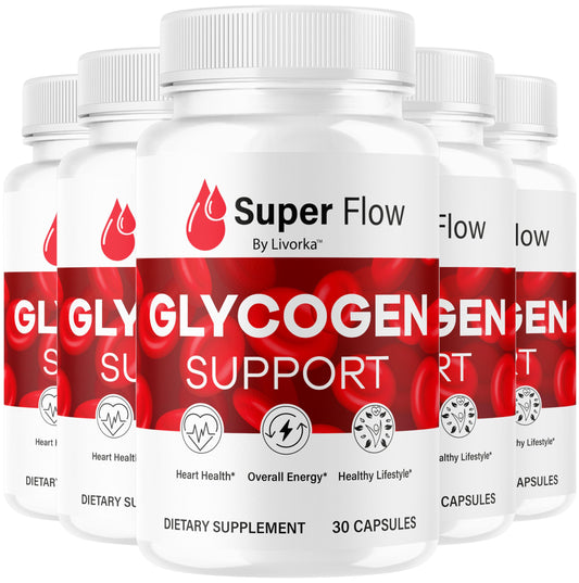 Front cover of SuperFlow Glycogen 5-pack packaging