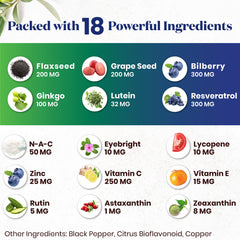 Bilberry extract capsules for eye health