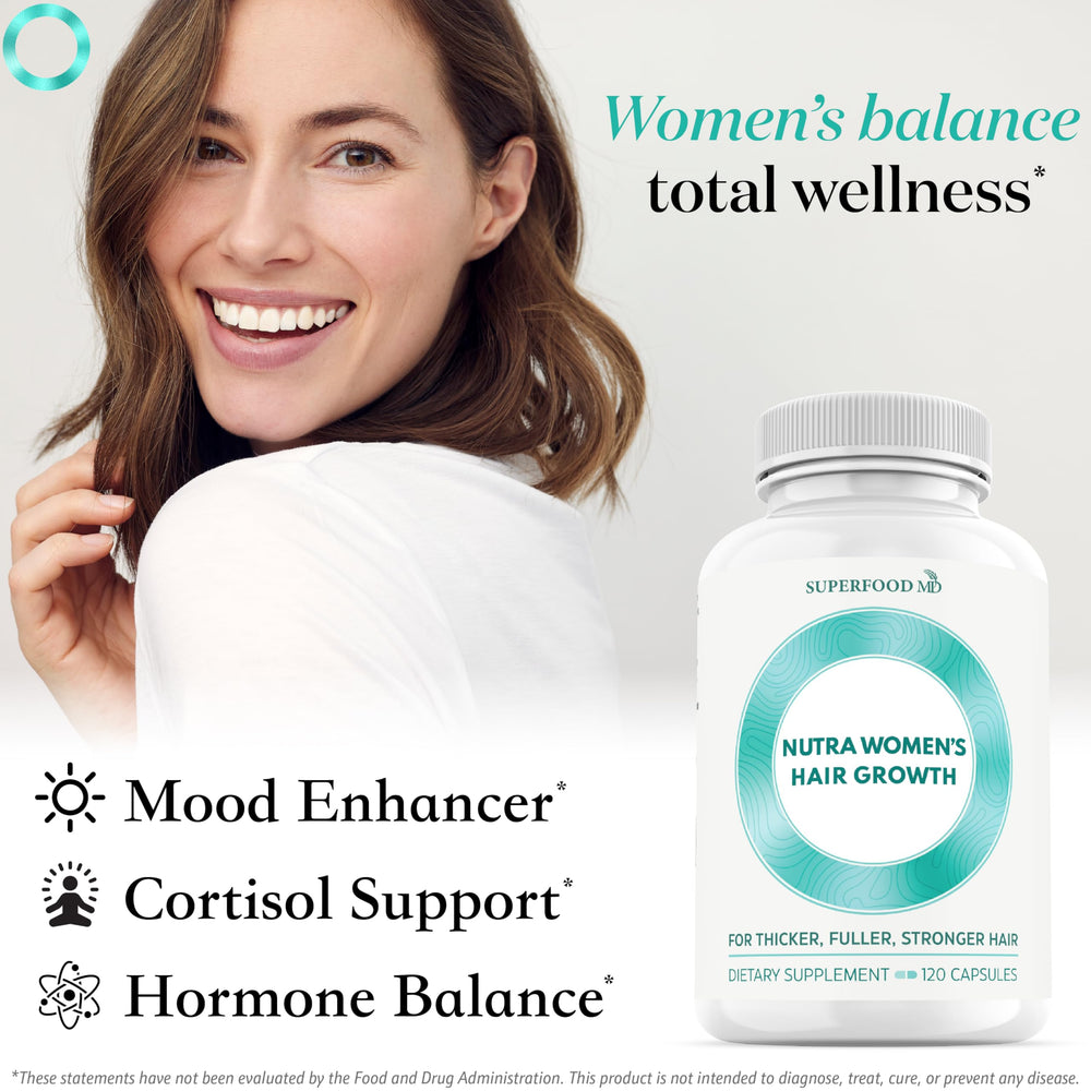 Capsules of Superfood MD Women's Balance in blister pack.