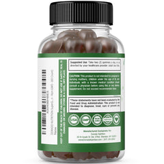 Graphic illustrating the 8-ingredient greens blend in Supergreens Gummies