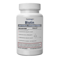 Hero image of Superior Labs Biotin 5000 mcg Non-GMO with 120 veggie capsules