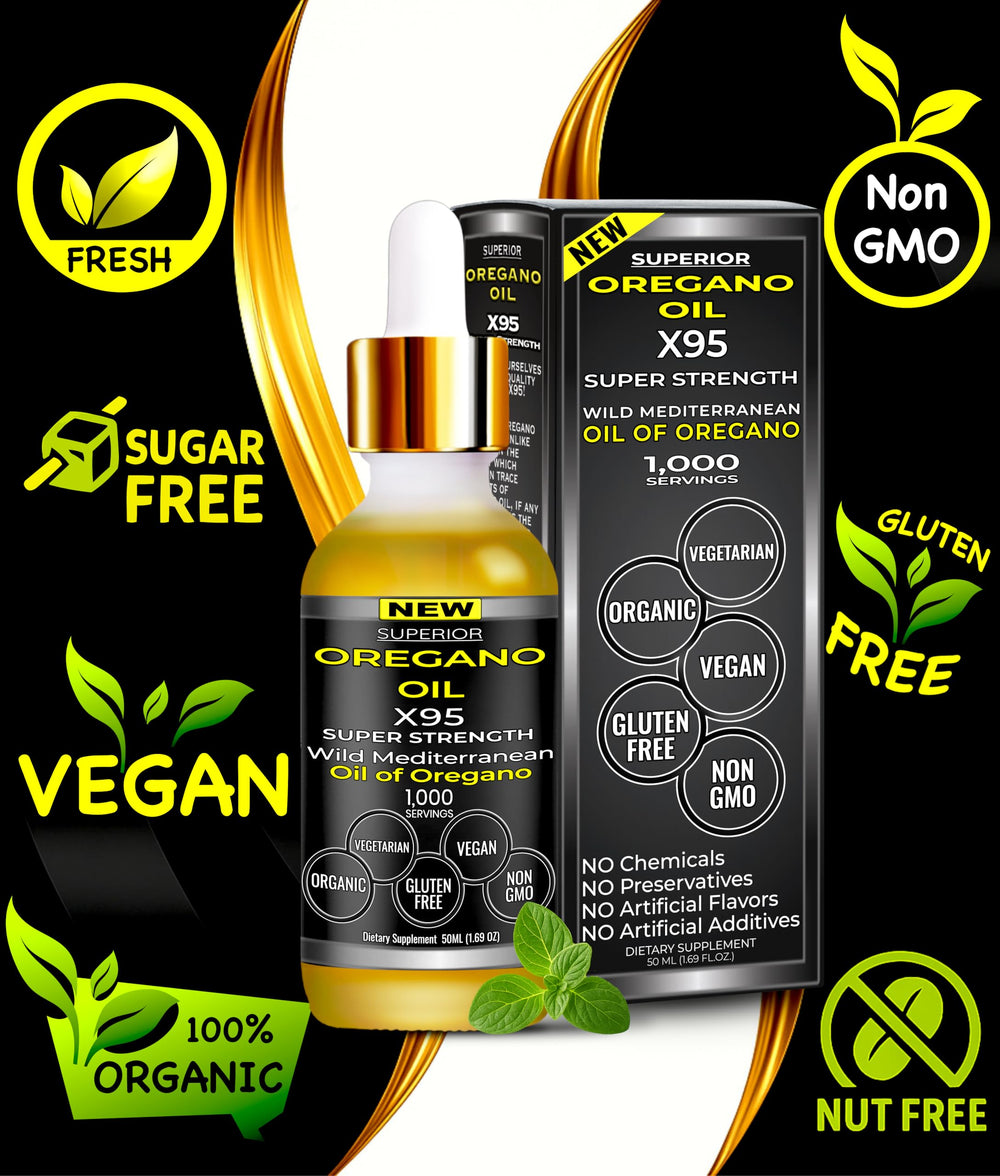 Superior Oregano Oil X95 pour showing rapid absorption potential.