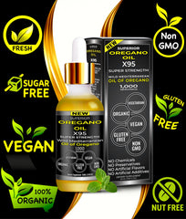 Superior Oregano Oil X95 pour showing rapid absorption potential.