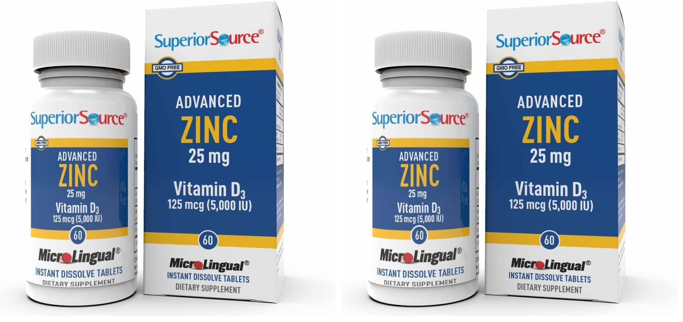 Hero image for Superior Source Advanced Zinc 25 mg with Vitamin D3 5000 IU