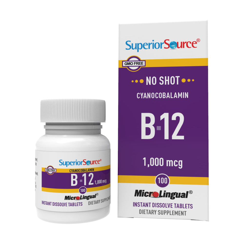 Superior Source B-12 Cyanocobalamin 1000 mcg dissolvable tablet