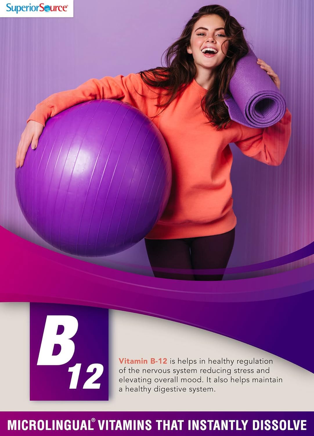 Two-pack Superior Source B-12 vitamin packaging