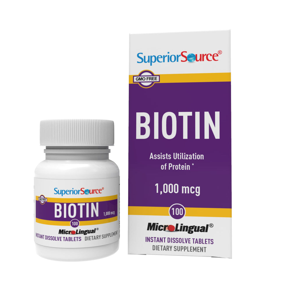 Superior Source Biotin 1000 mcg MicroLingual tablets dissolving under the tongue